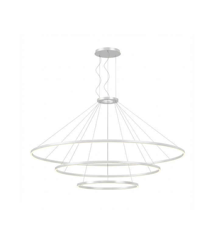 Circular Downward 3 Rings 300cm Home White LED 320W 3000K Dali Dimmming