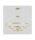Circular Downward 3 Rings 300cm Home Gold LED 320W 3000K Dali Dimmming
