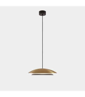 Noway Dome Pendant Ceiling Light Matte Gold LED 18.5W CCT 2700-3000-4000K Phase Cut Dimming-1