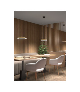 Noway Dome Pendant Ceiling Light Matte Gold LED 18.5W CCT 2700-3000-4000K Phase Cut Dimming-2