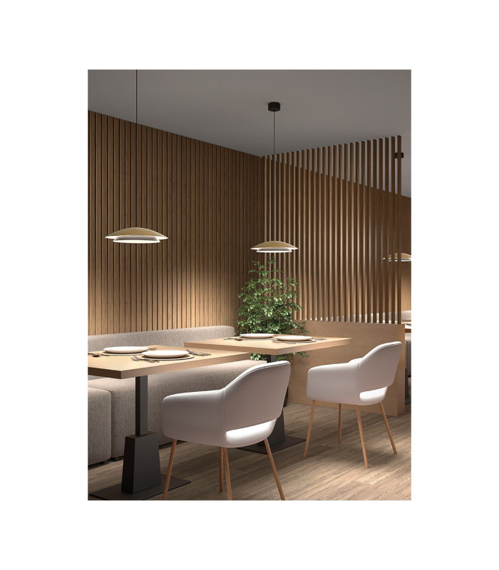 Noway Dome Pendant Ceiling Light Matte Gold LED 18.5W CCT 2700-3000-4000K Phase Cut Dimming-2