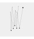 Punto Cluster Pendant Ceiling Light Black LED 19.1W 3000K On-Off