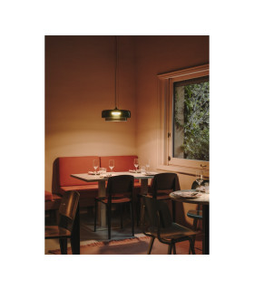 Levels Twin Dome 42cm Dome Pendant Ceiling Light Black Green LED 19W CCT 2700-3000-4000K Phase Cut Dimming-2