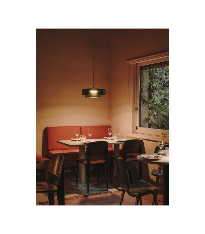 Levels Twin Dome 42cm Dome Pendant Ceiling Light Black Green LED 19W CCT 2700-3000-4000K Phase Cut Dimming-2