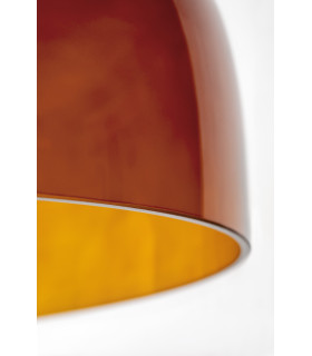 Levels Single Dome 42cm Dome Pendant Ceiling Light Black Amber LED 19W CCT 2700-3000-4000K Phase Cut Dimming-2