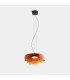 Levels Triple Dome 42cm Dome Pendant Ceiling Light Black Amber LED 19W CCT 2700-3000-4000K Phase Cut Dimming