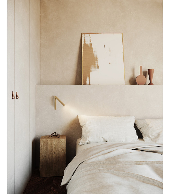 Hall Reading Wall Light Matte Gold LED 3.5W 2700K On-Off-3