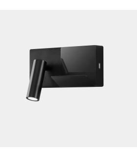 E-Lamp Reading Wall Light Black LED 3.2W 2700K On-Off