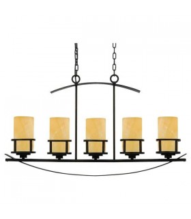 5 Light Ceiling Island Pendant Bar Bronze, E27 - 1