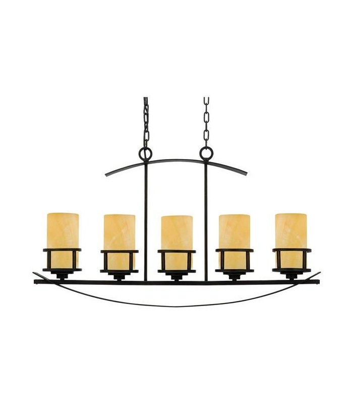 5 Light Ceiling Island Pendant Bar Bronze, E27 - 1
