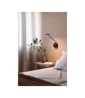 Invisible Reader Large Reading Wall Light Black Tinted LED 10.5W CCT 2700-3000K Touch Dimming-2