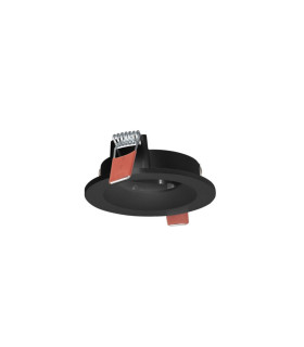 Sicro Fixed 8cm Recessed Downlight Black GU10 8W-1