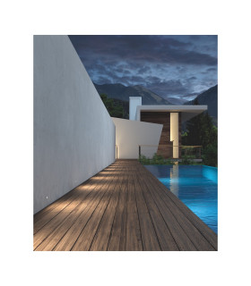 Rim 2cm Outdoor Recessed Ground Light Stainless Steel Sandblasted LED 0.5W 2700K IP66-2