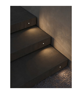 Senya Outdoor Recessed Ground Light 4cm Black Tinted LED 1.2W 3000K IP65 On-Off-2