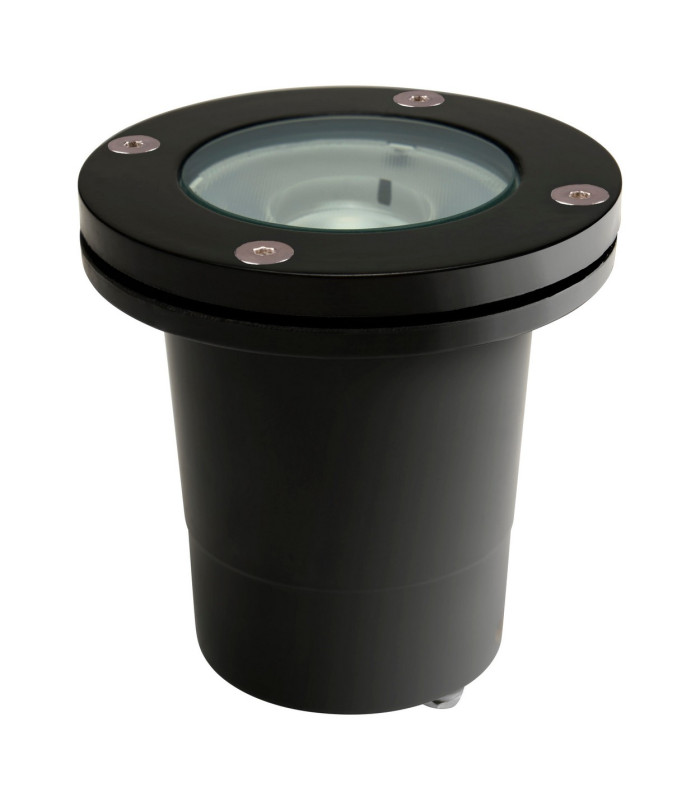 Tidian Outdoor Recessed Ground Light Black LED 3.8W 3000K IP65 On-Off-1