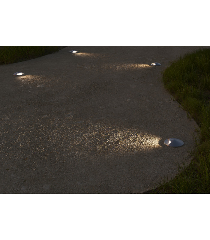 Senya One Directional Outdoor Recessed Ground Light Aluminium LED 1.2W 3000K IP65 On-Off-3