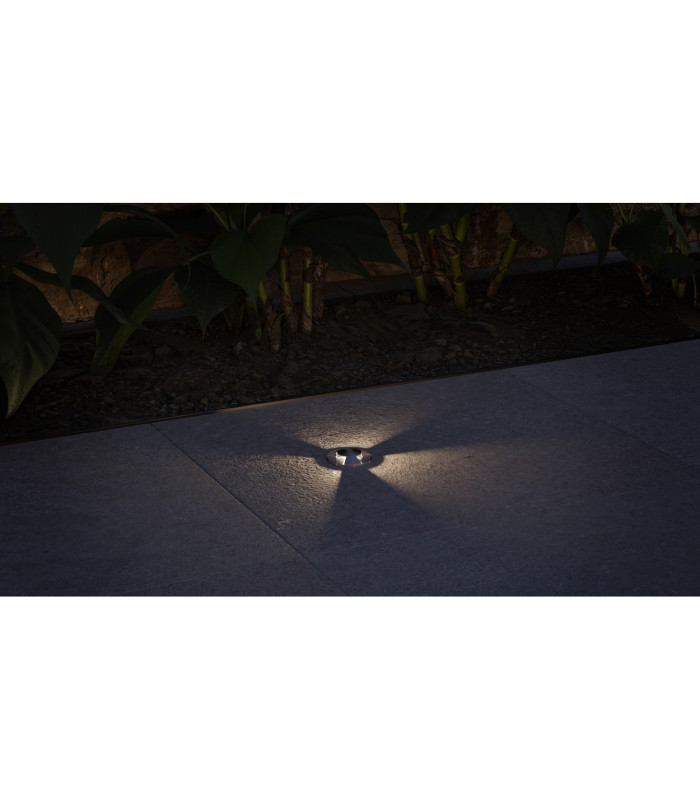 Senya Three Directional Outdoor Recessed Ground Light Aluminium LED 1.2W 3000K IP65 On-Off-2