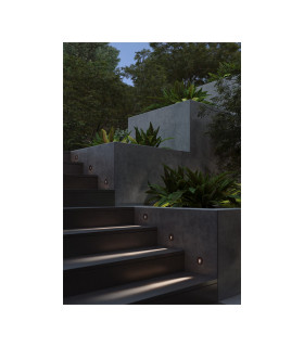 Bat Outdoor Recessed Wall Lamp Brown LED 2.2W 2700K IP66-2
