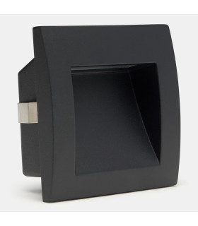 Zilo Outdoor Recessed Wall Lamp Black LED 3.6W CCT 2700-3200-4000K IP65 On-Off-1