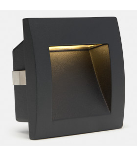 Zilo Outdoor Recessed Wall Lamp Black LED 3.6W CCT 2700-3200-4000K IP65 On-Off-2