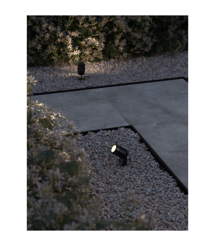 Vista Outdoor Spike Black Faceted LED 4.9W 3000K IP65 On-Off-2