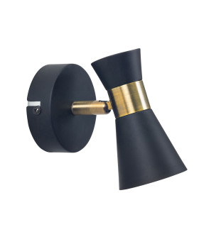 Eufo Single Spotlight Black Gold GU10 8W-1