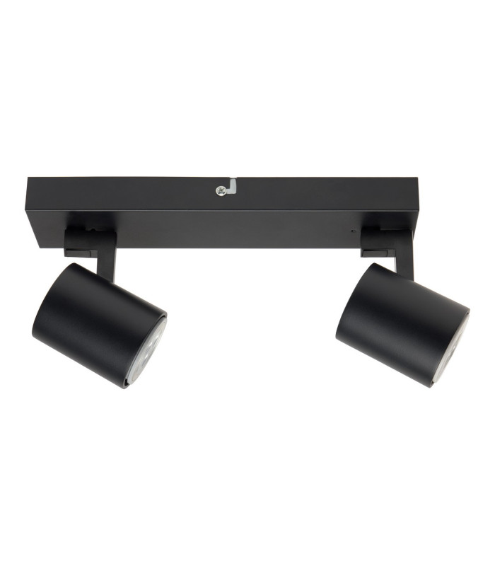 Kaplan Twin Ceiling Spotlight Black GU10 24W-1