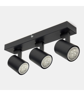 Kaplan Ceiling Spotlight Bar Black GU10 24W-2