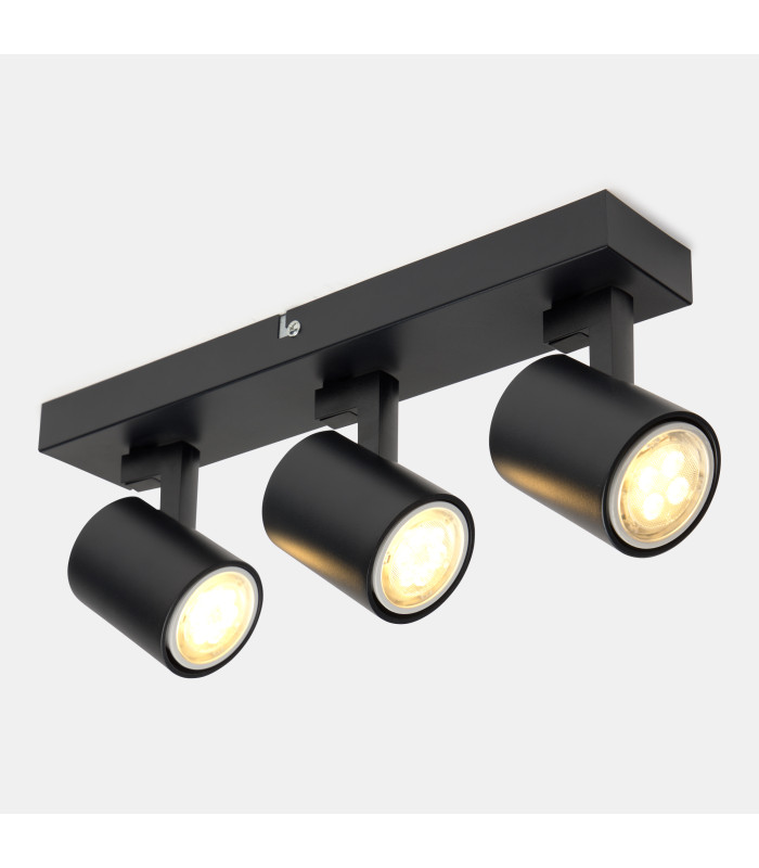 Kaplan Ceiling Spotlight Bar Black GU10 24W-3