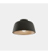 Miso 29cm Bowl Semi Flush Ceiling Light Black E27 15W-1