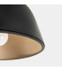 Miso 43cm Bowl Semi Flush Ceiling Light Black E27 15W-3