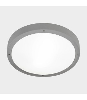 Basic 0cm Outdoor Flush Grey Tinted E27 30W IP66-1