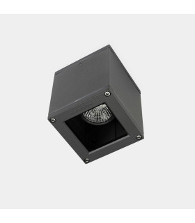 Afrodita Outdoor Surface Mounted Downlight 9cm Urban Grey GU10 8W IP54