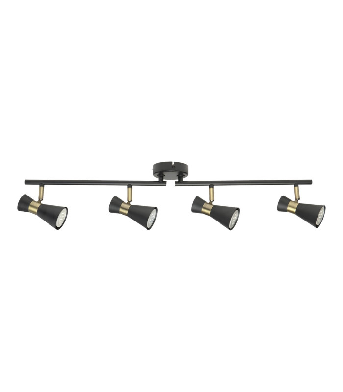 Eufo Ceiling Spotlight Bar Black Gold GU10 32W-1