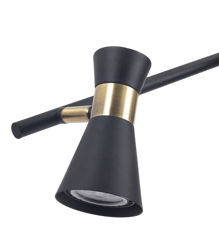 Eufo Ceiling Spotlight Bar Black Gold GU10 32W-2