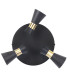 Eufo Ceiling Spotlight Clusters Black Gold GU10 24W-3