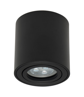 Era Surface Round Surface Mounted Downlight Black GU10 8W-1