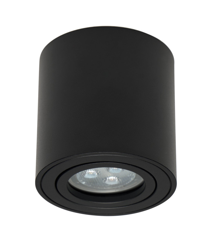 Era Surface Round Surface Mounted Downlight Black GU10 8W-1