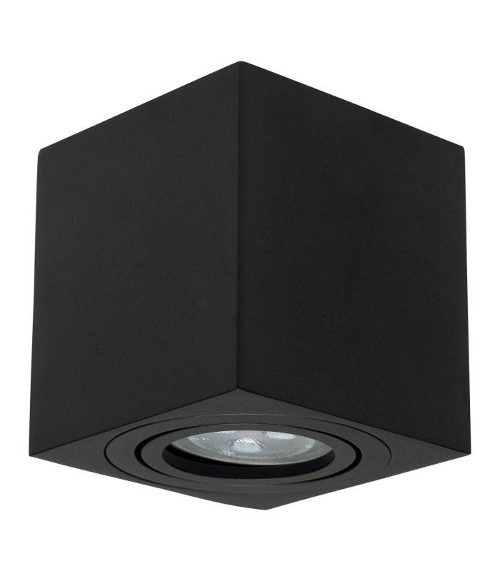 Era Surface Square Surface Mounted Downlight Black GU10 8W-1
