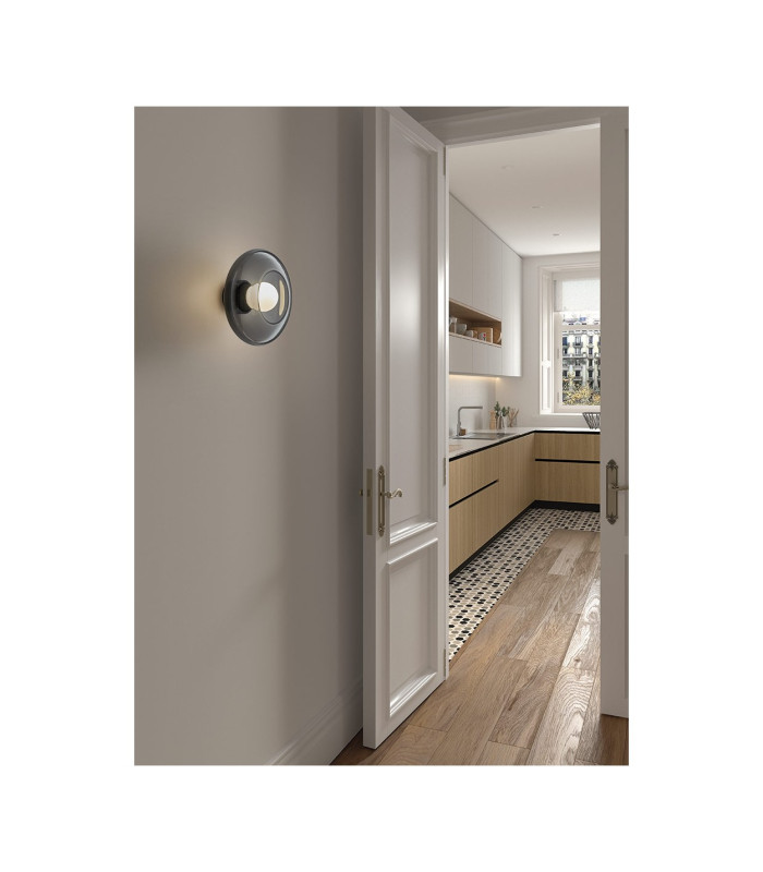 Trip Glass Bowl Wall Lamp Fumé E14 9W-2