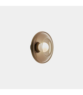 Trip Glass Bowl Wall Lamp Amber Fumé E14 9W-1