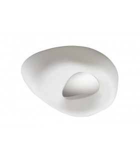 Ceiling 4 Light E27 Outdoor IP44, Polished Chrome, Opal White - 1