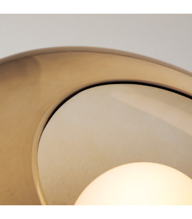 Trip Glass Bowl Wall Lamp Amber Fumé E14 9W-2