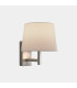 Metrica Wall Lamp with Shade Satin Nickel E27 15W