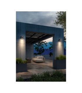Modis Outdoor Modern Wall Lamp Urban Grey LED 13.2W CCT 2700-3200-4000K IP66 On-Off-2