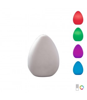 Egg Table Lamp Induction LED RGB Outdoor IP65, 120lm, Opal White - 1