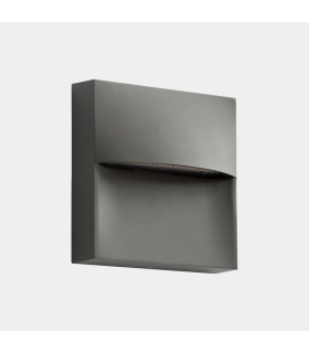 Sam Outdoor Flush Wall Lamp 18cm Urban Grey Semitransparent LED 18.5W CCT 2700-3200-4000K IP66 On-Off-1