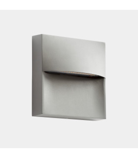 Sam Outdoor Flush Wall Lamp 18cm Grey Semitransparent LED 18.5W CCT 2700-3200-4000K IP66 On-Off-1