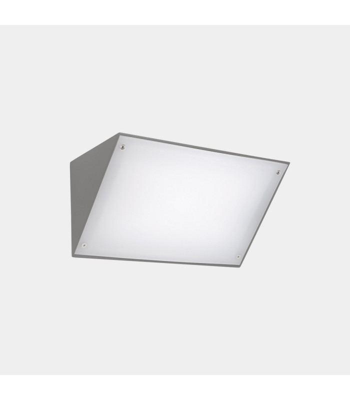 Curie Outdoor Wall Down Lamp 26cm Grey LED 14.4W CCT 2700-3200-4000K IP65 On-Off