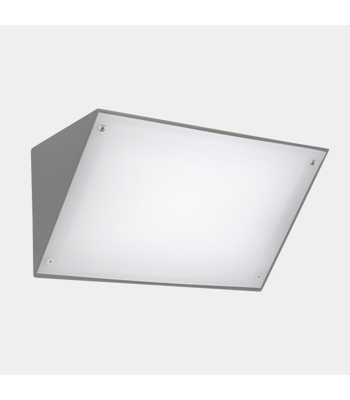 Curie Outdoor Wall Down Lamp 35cm Grey LED 28.9W CCT 2700-3200-4000K IP65 On-Off